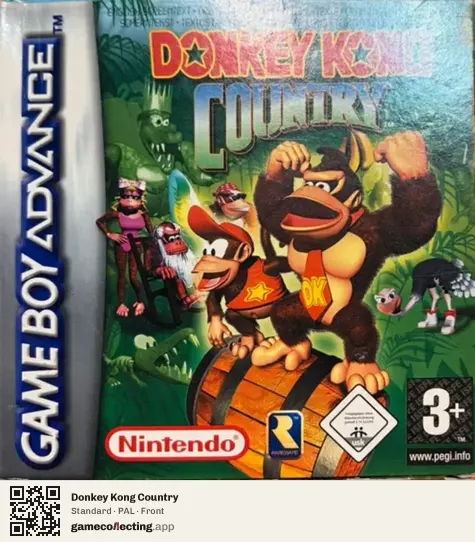 Donkey Kong Country Game Boy Advance, PAL box front