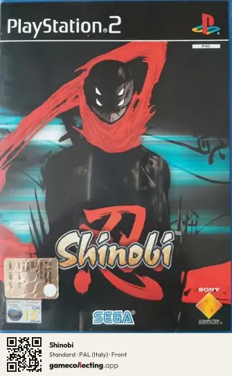 Shinobi PlayStation 2, Italy box front