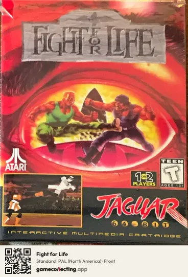 Fight for Life Atari Jaguar, North America box front