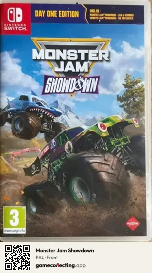 Monster Jam Showdown Nintendo Switch, PAL box front