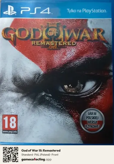 God of War III: Remastered PlayStation 4, Poland box front