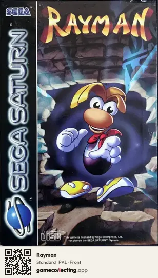 Rayman Sega Saturn, PAL box front