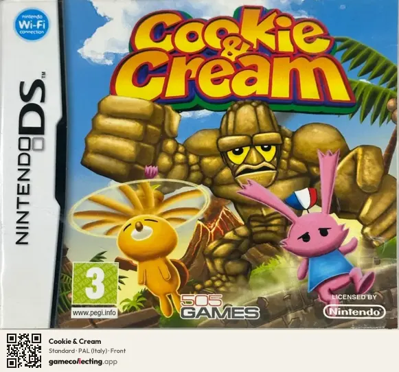 Cookie & Cream Nintendo DS, Italy box front