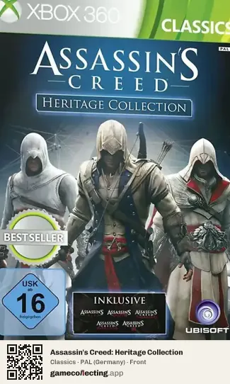 Assassin's Creed: Heritage Collection Xbox 360, Germany box front