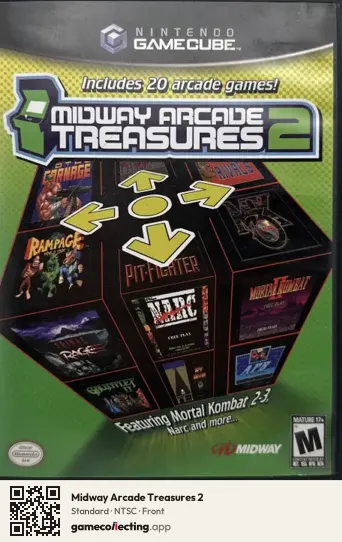 Midway Arcade Treasures 2 Nintendo GameCube, NTSC box front