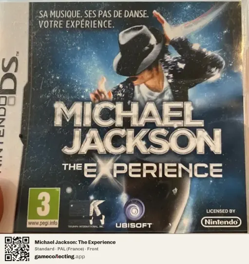 Michael Jackson: The Experience Nintendo DS, France box front