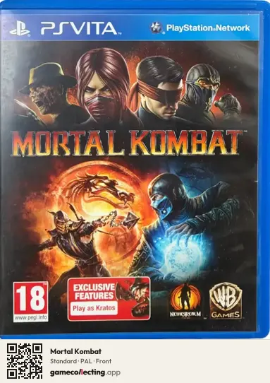 Mortal Kombat PlayStation Vita, PAL box front