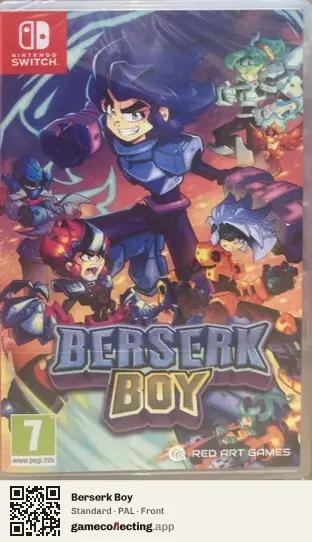 Berserk Boy Nintendo Switch, PAL box front