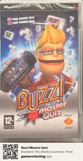 Buzz! Master Quiz PlayStation Portable, Nordic countries box front