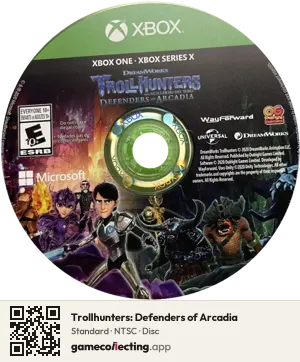 Trollhunters: Defenders of Arcadia Xbox One, NTSC disc