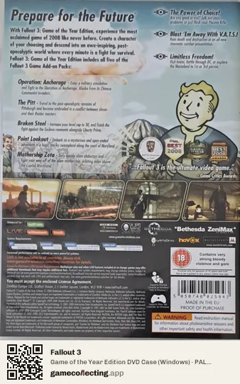 Fallout 3 Computer, United Kingdom box back