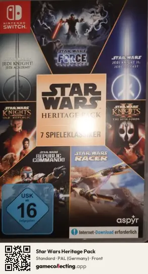 Star Wars Heritage Pack Nintendo Switch, Germany box front