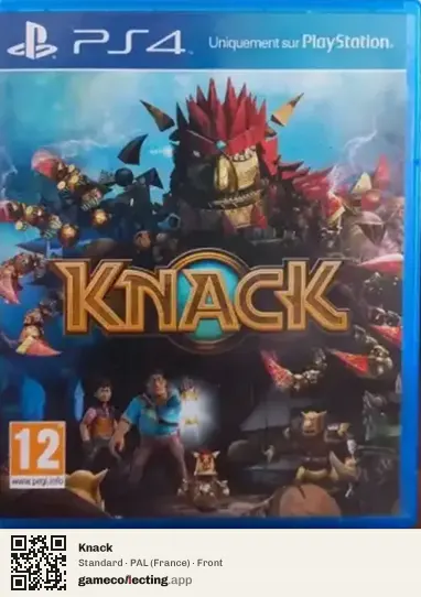 Knack PlayStation 4, France box front