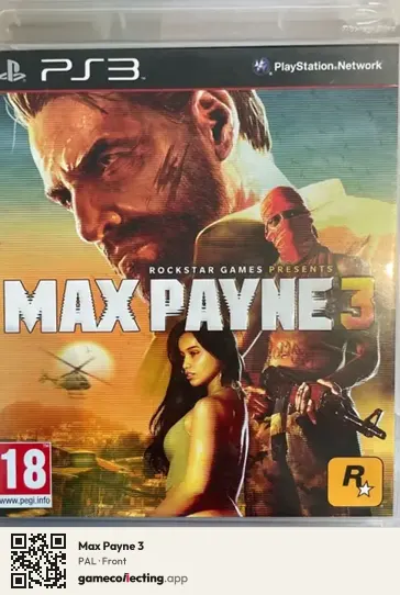 Max Payne 3 PlayStation 3, PAL box front