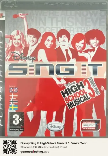 Disney Sing It: High School Musical 3: Senior Year PlayStation 3, Nordic countries box front