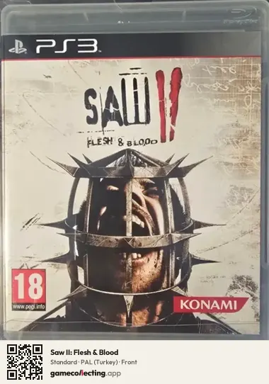 Saw II: Flesh & Blood PlayStation 3, Turkey box front