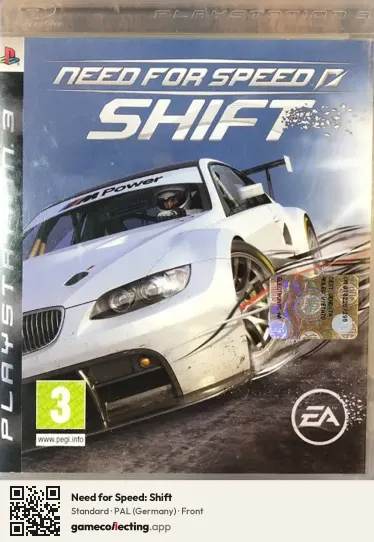 Need for Speed: Shift PlayStation 3, Germany box front