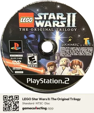 LEGO Star Wars II: The Original Trilogy PlayStation 2, NTSC disc
