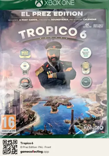 Tropico 6 Xbox One, PAL box front