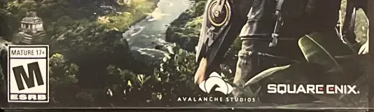 Just Cause 4, the ESRB box on its front