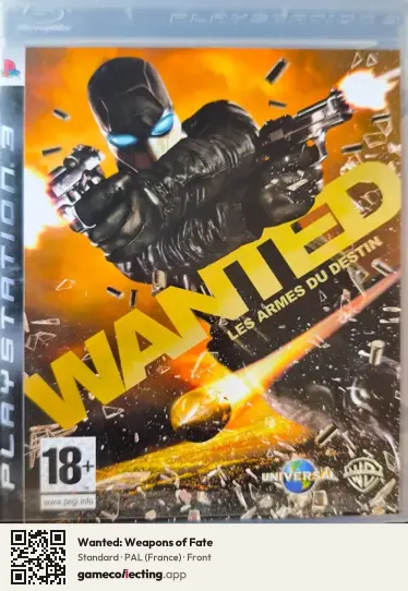 Wanted: Weapons of Fate PlayStation 3, France box front