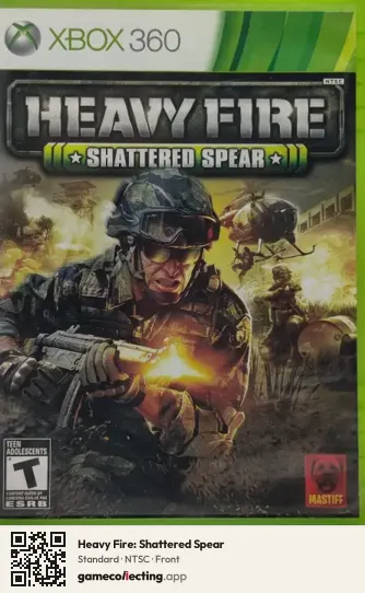 Heavy Fire: Shattered Spear Xbox 360, NTSC box front
