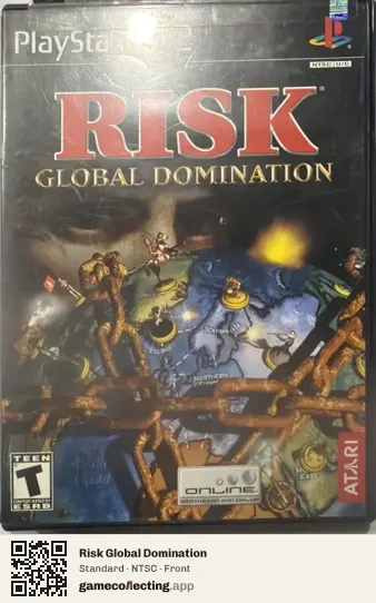 Risk Global Domination PlayStation 2, NTSC box front