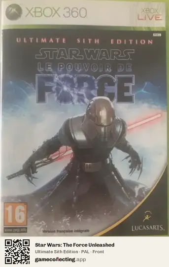 Star Wars: The Force Unleashed Xbox 360, PAL box front