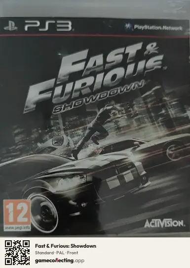 Fast & Furious: Showdown PlayStation 3, PAL box front