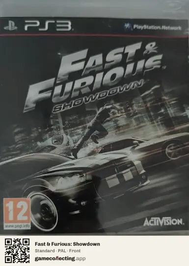 Fast & Furious: Showdown PlayStation 3, PAL box front