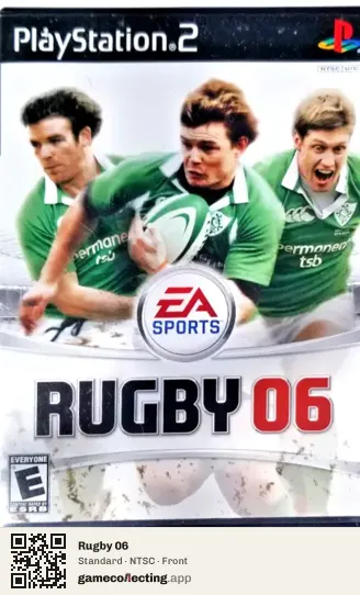 Rugby 06 PlayStation 2, NTSC box front