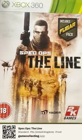 Spec Ops: The Line Xbox 360, United Kingdom box front