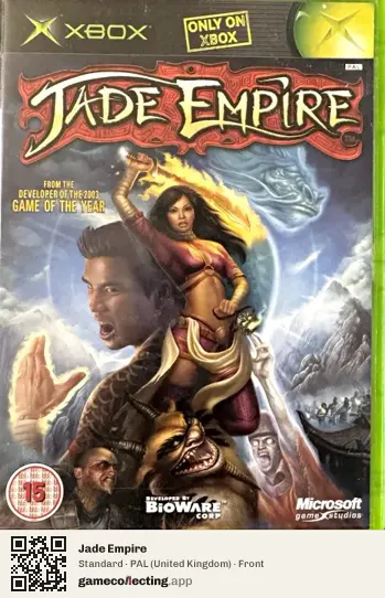 Jade Empire Xbox, United Kingdom box front