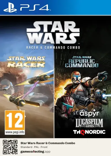Star Wars Racer & Commando Combo PlayStation 4, PAL box front