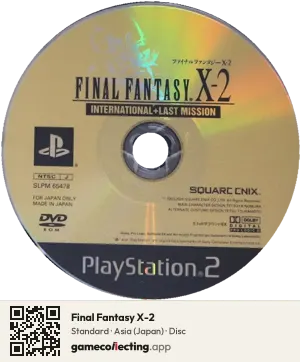 Final Fantasy X-2 PlayStation 2, Asia disc