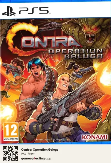 Contra: Operation Galuga PlayStation 5, PAL box front