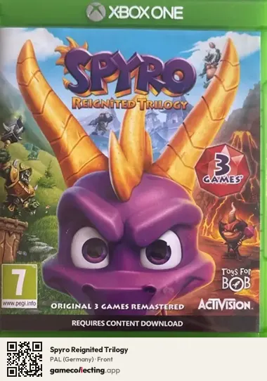 Spyro Reignited Trilogy Xbox One, Germany box front