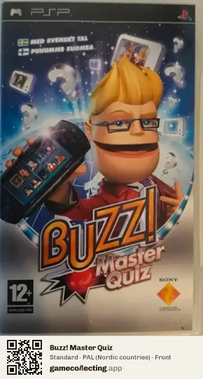 Buzz! Master Quiz PlayStation Portable, Nordic countries box front