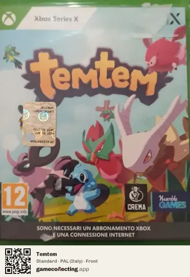 Temtem Xbox Series X, Italy box front