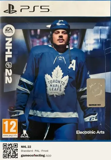 NHL 22 PlayStation 5, PAL box front