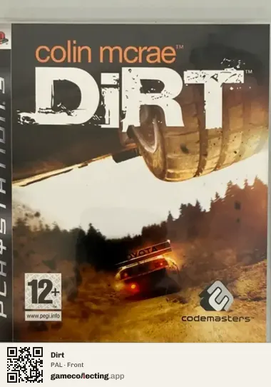 Dirt PlayStation 3, PAL box front