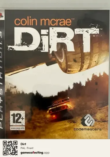 Dirt PlayStation 3, PAL box front
