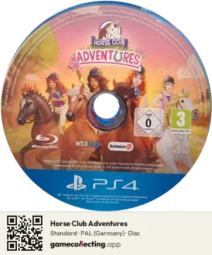 Horse Club Adventures PlayStation 4, PAL disc