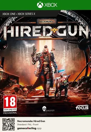 Necromunda: Hired Gun Xbox Series X, PAL box front
