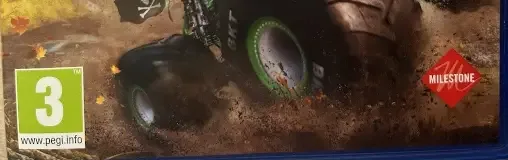 Monster Jam Showdown, the PEGI square on its front