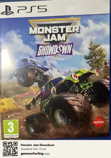 Monster Jam Showdown PlayStation 5, PAL box front