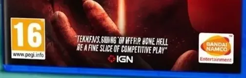 Tekken 7, the PEGI square on its front