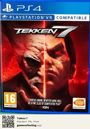 Tekken 7 PlayStation 4, PAL box front