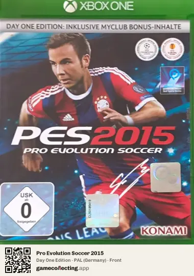 Pro Evolution Soccer 2015 Xbox One, Germany box front