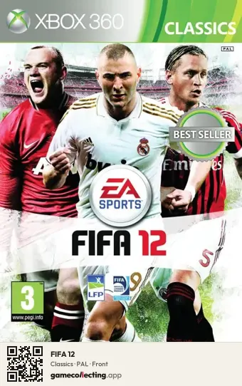 FIFA 12 Xbox 360, PAL box front